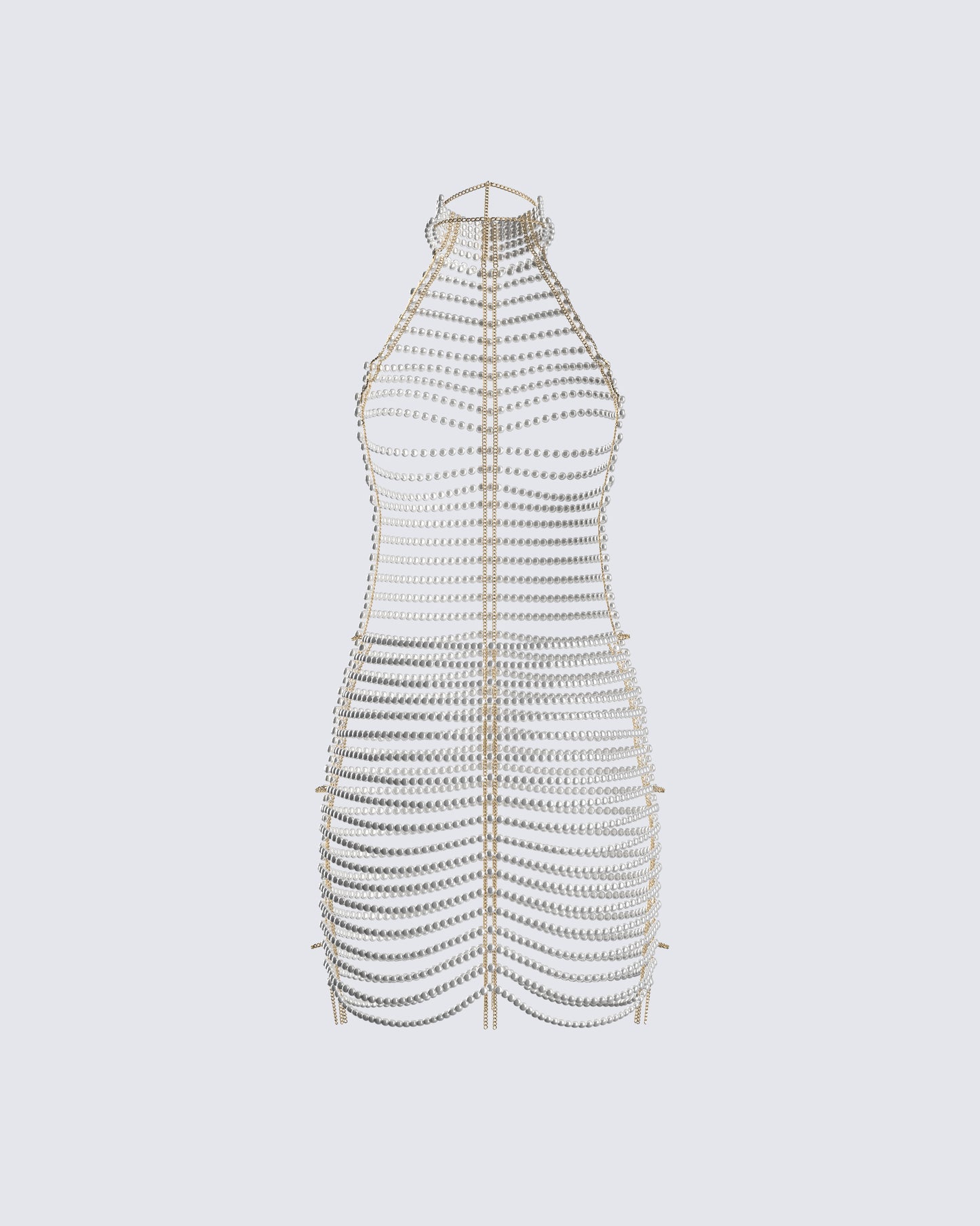 Drea Pearl Chain Mini Dress