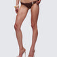 Dreya Brown Textured Bikini Bottom