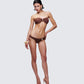 Dreya Brown Textured Bikini Bottom