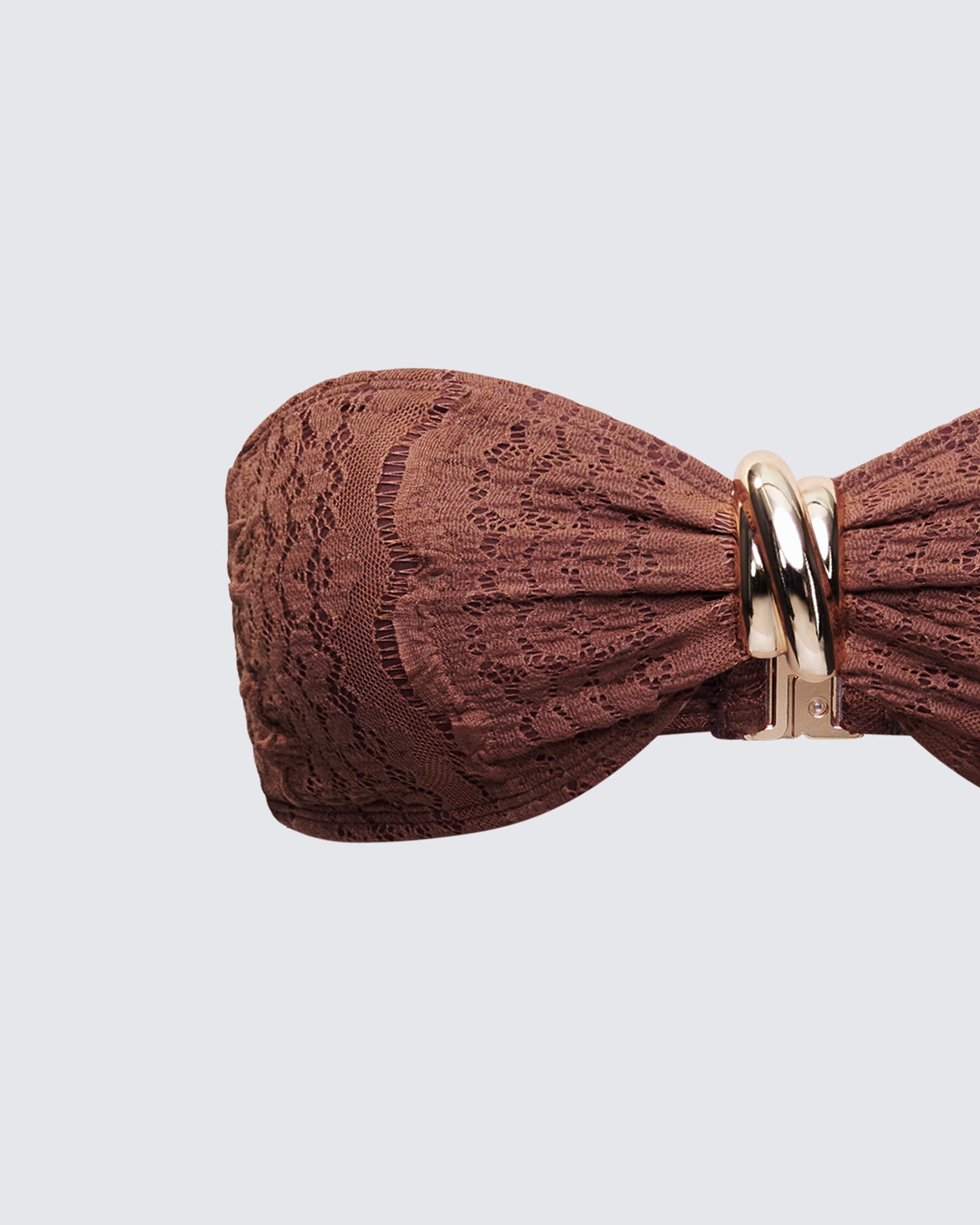 Dreya Brown Textured Bikini Top