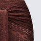 Dreya Brown Textured Maxi Skirt