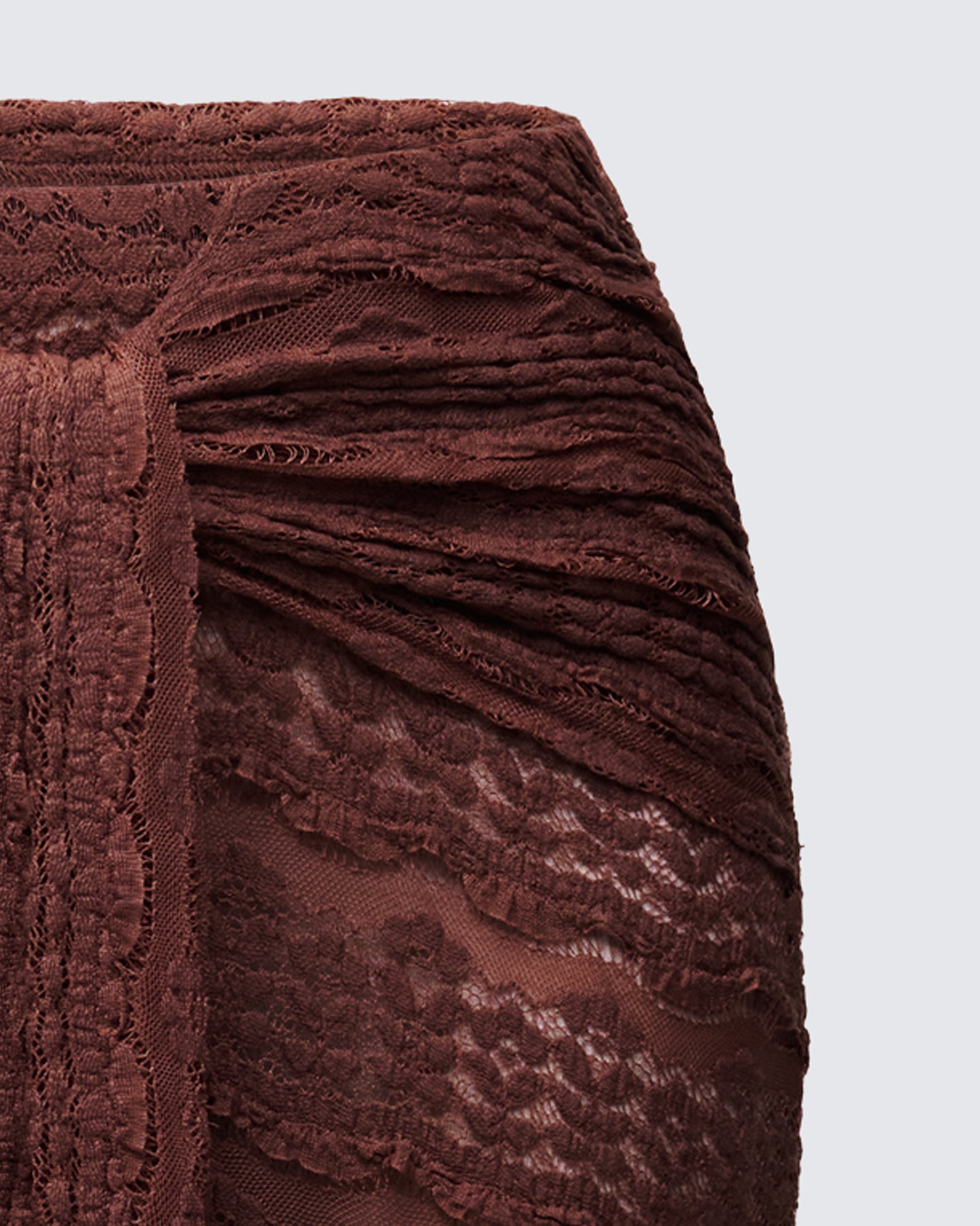 Dreya Brown Textured Maxi Skirt