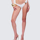 Dreya Cream Textured Bikini Bottom