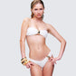 Dreya Cream Textured Bikini Top