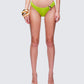 Dreya Green Textured Bikini Bottom model front