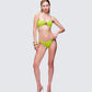 Dreya Green Textured Bikini Bottom