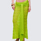 Dreya Green Textured Maxi Skirt