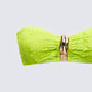 Dreya Green Textured Bikini Top