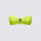 Dreya Green Textured Bikini Top
