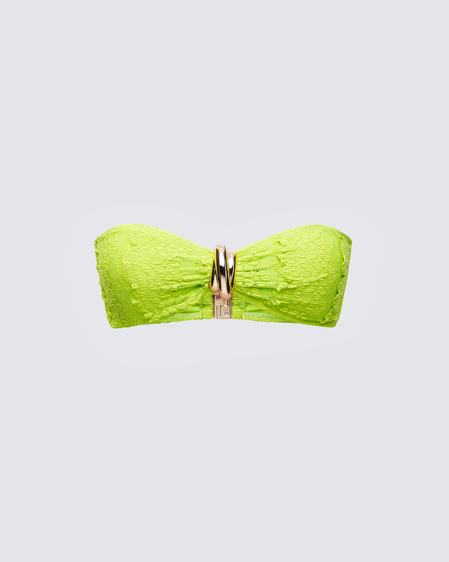 Dreya Green Textured Bikini Top