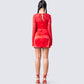 Willis Red Lace Mini Dress