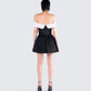 Vale Black Off Shoulder Mini Dress
