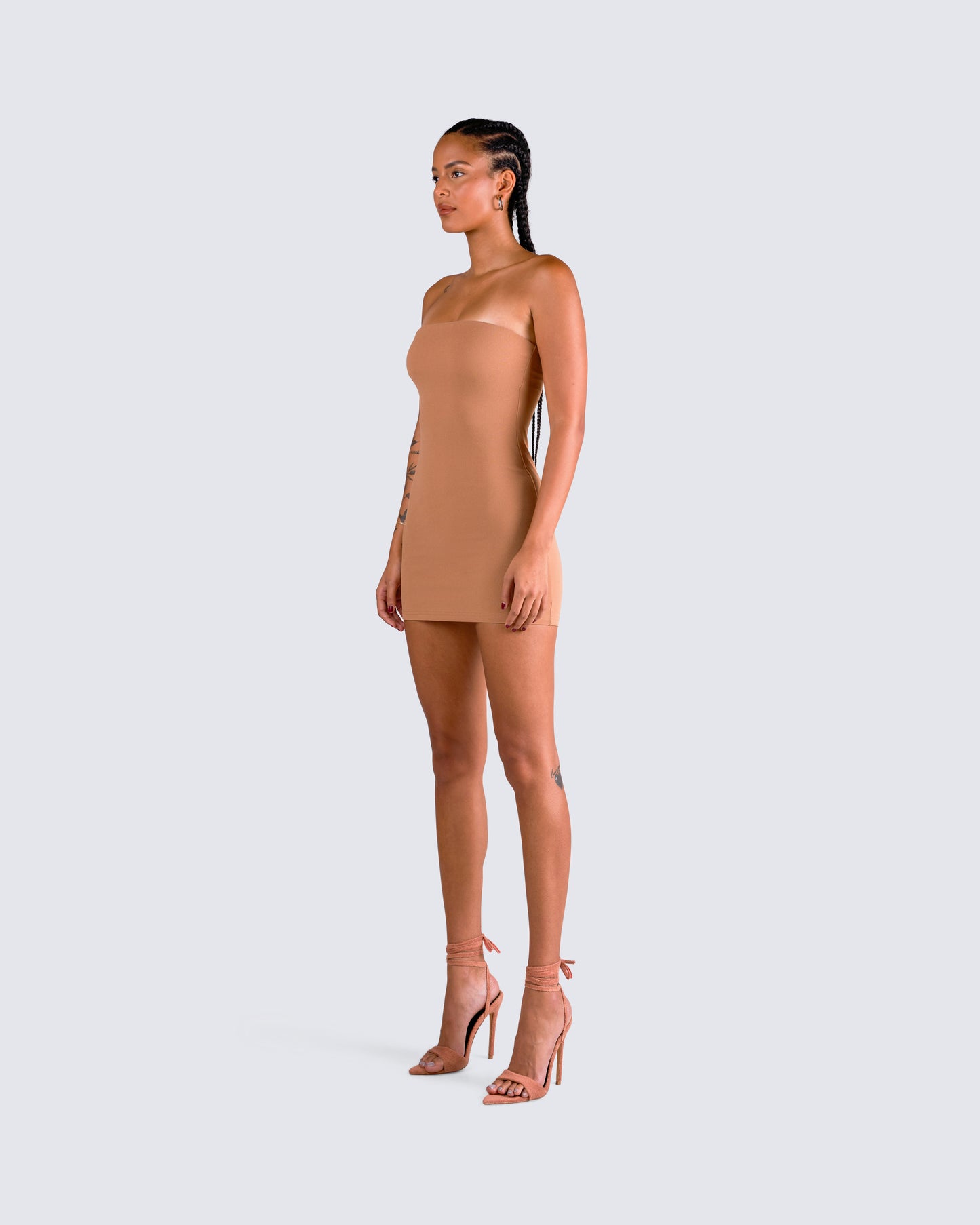 Maxine Tan Jersey Tube Dress