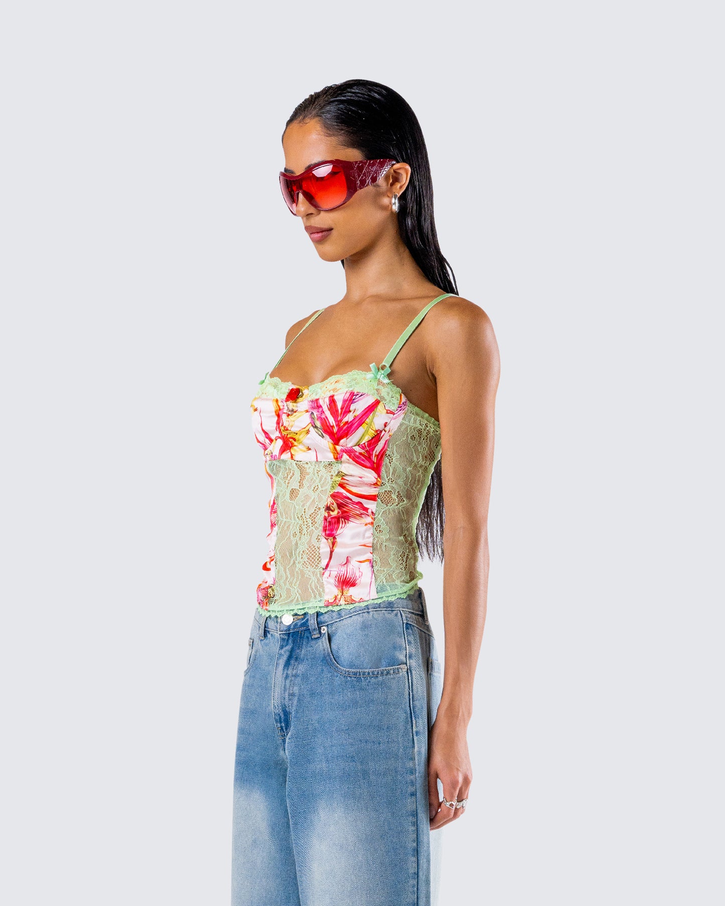 Devi Multi Print Corset Top