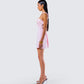 Lottie Pink Mini Slip Dress