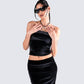 Ayla Black Velvet Maxi Skirt