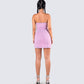 Malena Pink Denim Mini Dress