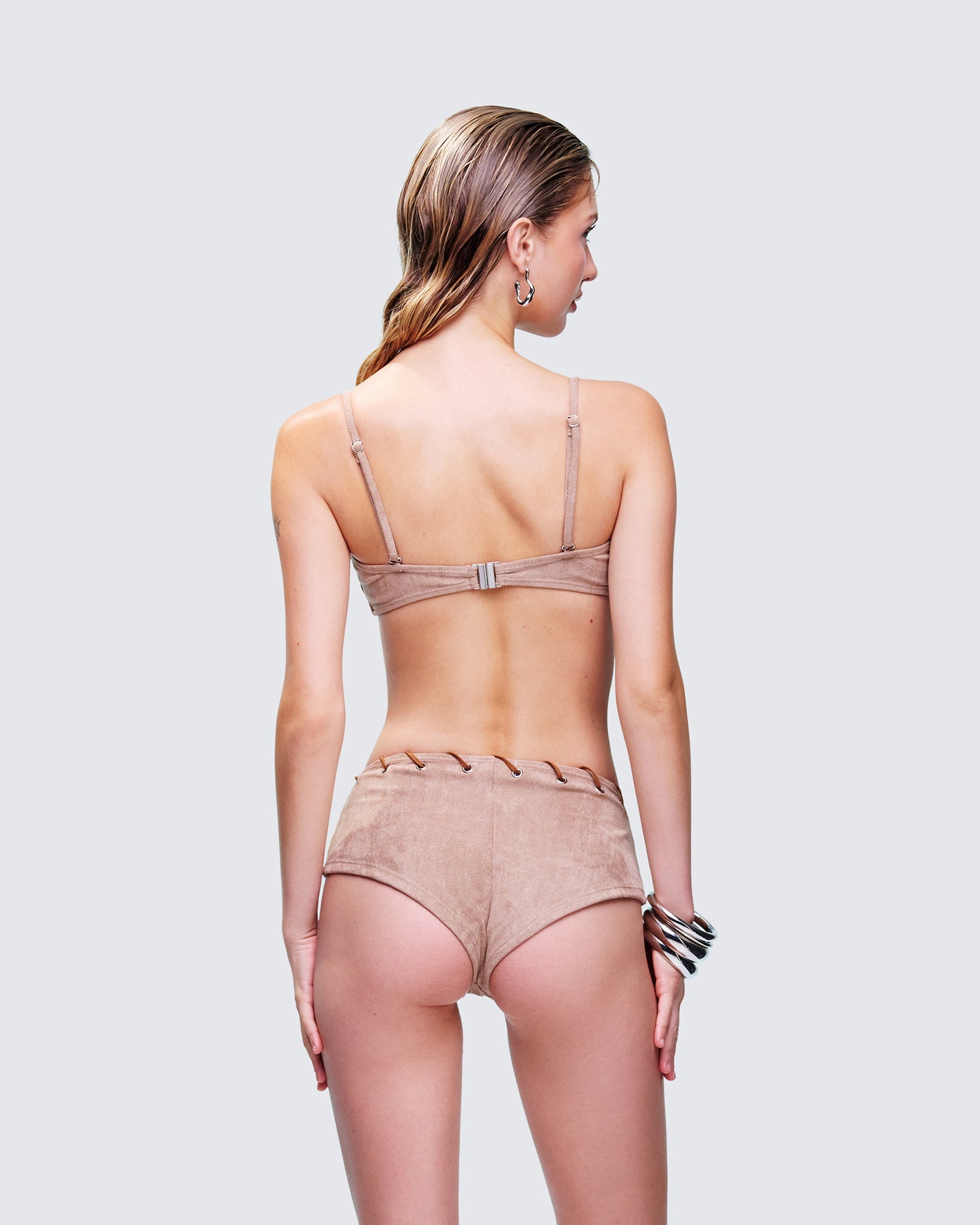 Dusk Tan Laced Bikini Top