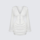 Dalia Ivory Satin Corset Mini Dress product front