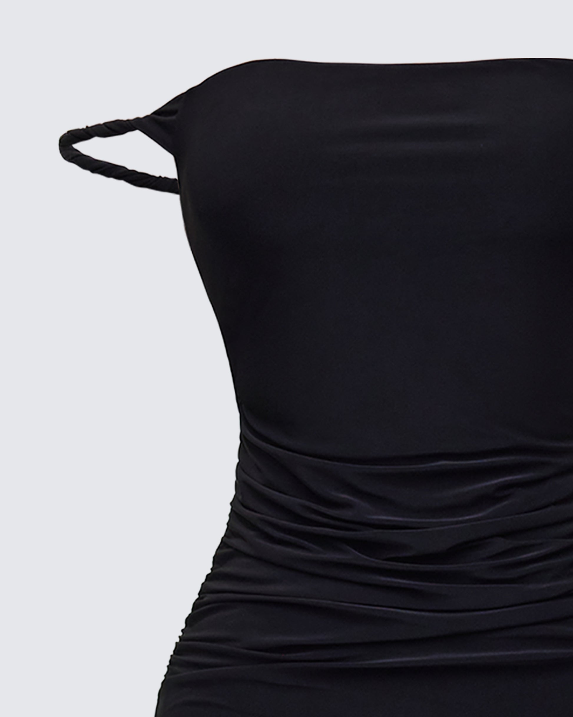 Black Off Shoulder Maxi Dress