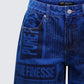 Electra Blue Denim Printed Jorts