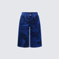 Electra Blue Denim Printed Jorts product front