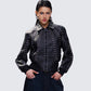 Eleri Black Vegan Leather Studded Jacket