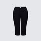 Ellie Black Woven Capri Pants product front
