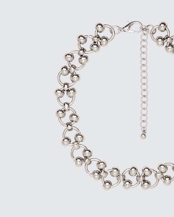 Ellisse Silver Piercing Choker