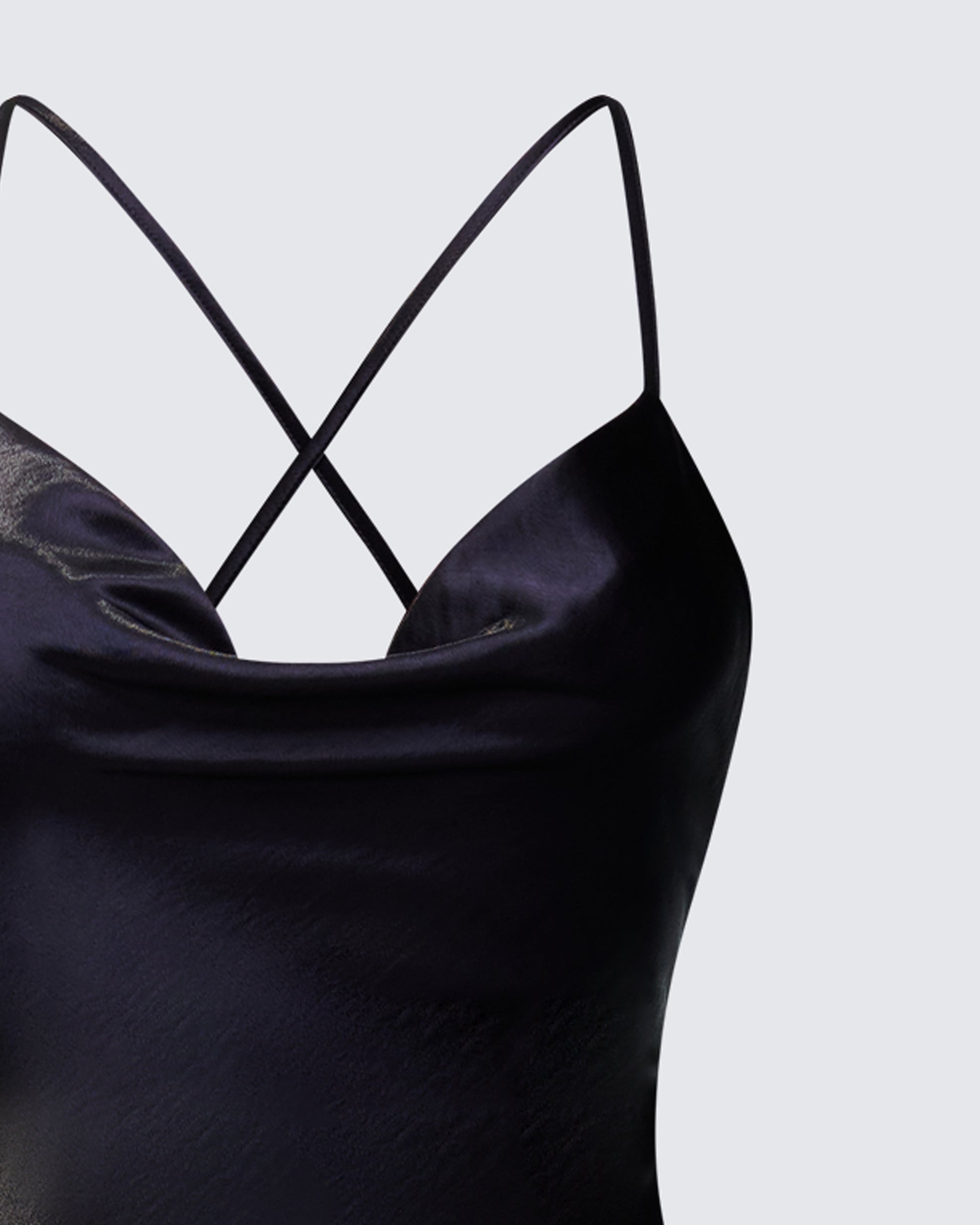 black strappy satin dress Black Silk Satin Slip Dress, Midi Length With Slit, Adjustable Straps