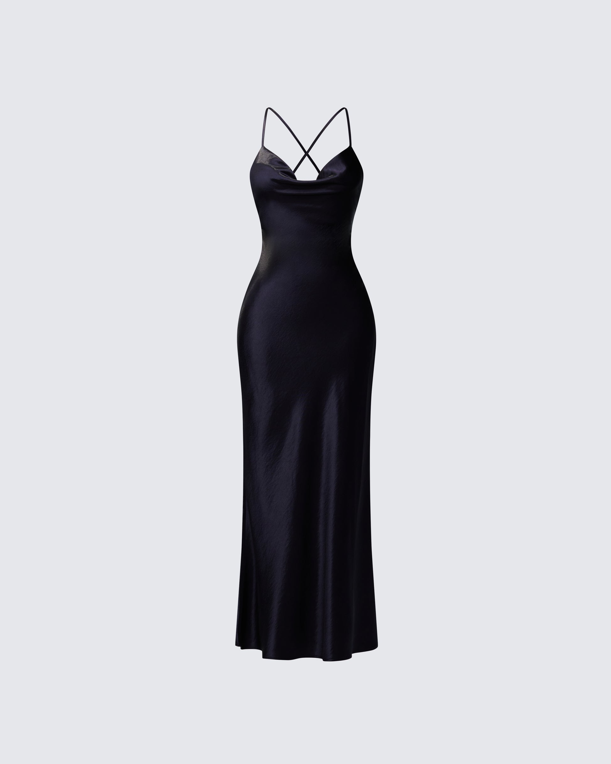 Black Satin Slip Maxi Dress Black Satin Slip Maxi Dress
