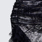 Elyra Black Lace Sheer Maxi Skirt