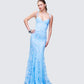 Emani Blue Embellished Maxi Dress
