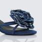 Ember Blue Denim Corsage Kitten Heel