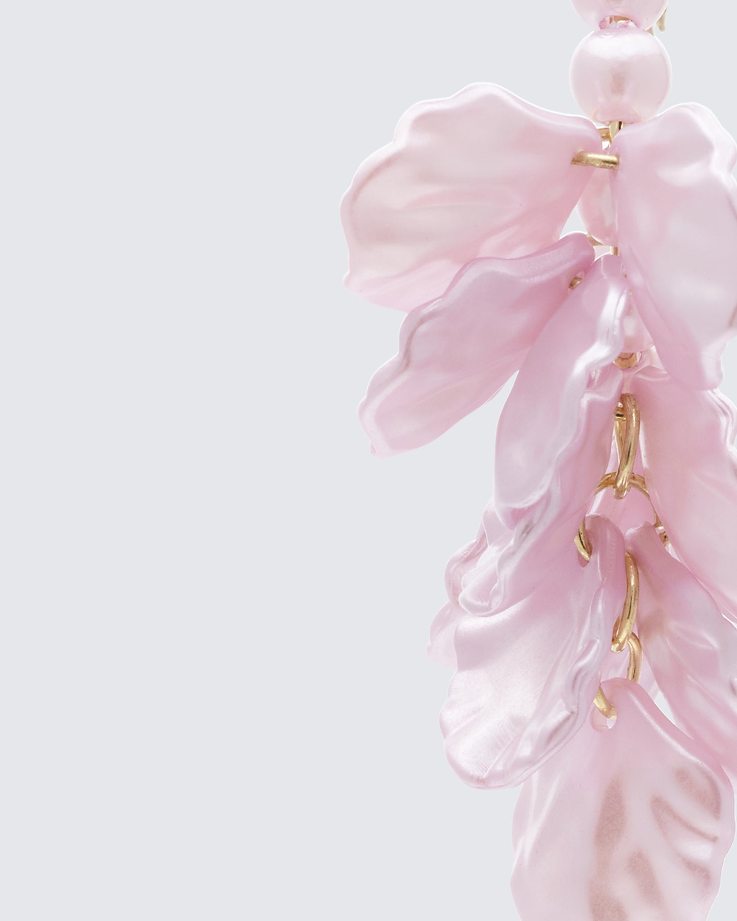 Empryss Lilac Petal Hoop Earrings