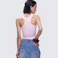 Enid Pink Scoop Hem Tank Top