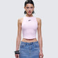 Enid Pink Scoop Hem Tank Top