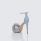 Erminia Blue Feather Detail Heels