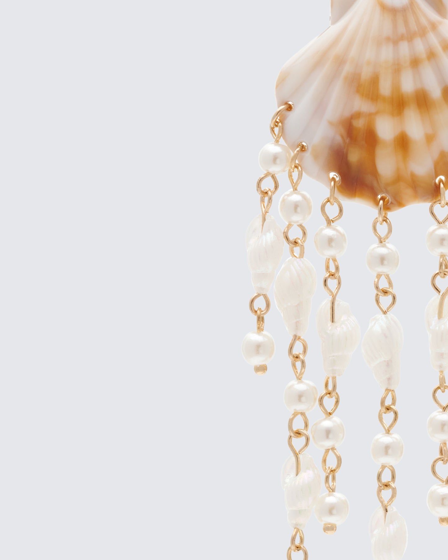 Eugenia Ivory Shell Chandelier Earrings