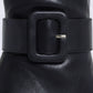 Eunji Black Vegan Leather Boot