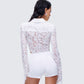 Eunji White Lace Blouse Top