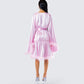 Evalie Pink Feather Trim Robe