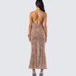 Evodie Leopard Print Maxi Dress