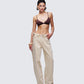 Ewa Brown Triangle Bralette Top