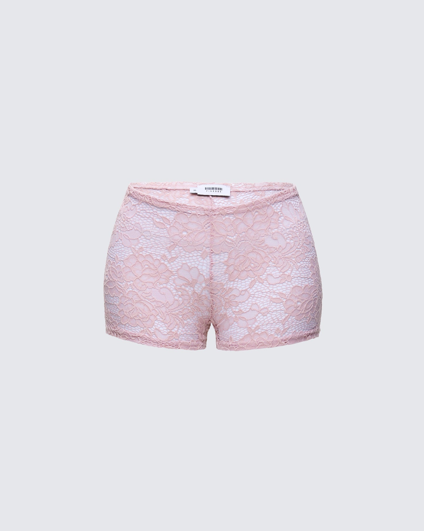 Efia Pink Lace Micro MinI Shorts product front