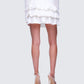 Fable Ivory Ruffle Micro Mini Skirt
