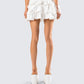 Fable Ivory Ruffle Micro Mini Skirt