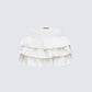 Fable Ivory Ruffle Micro Mini Skirt product front
