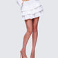 Fable Ivory Ruffle Micro Mini Skirt