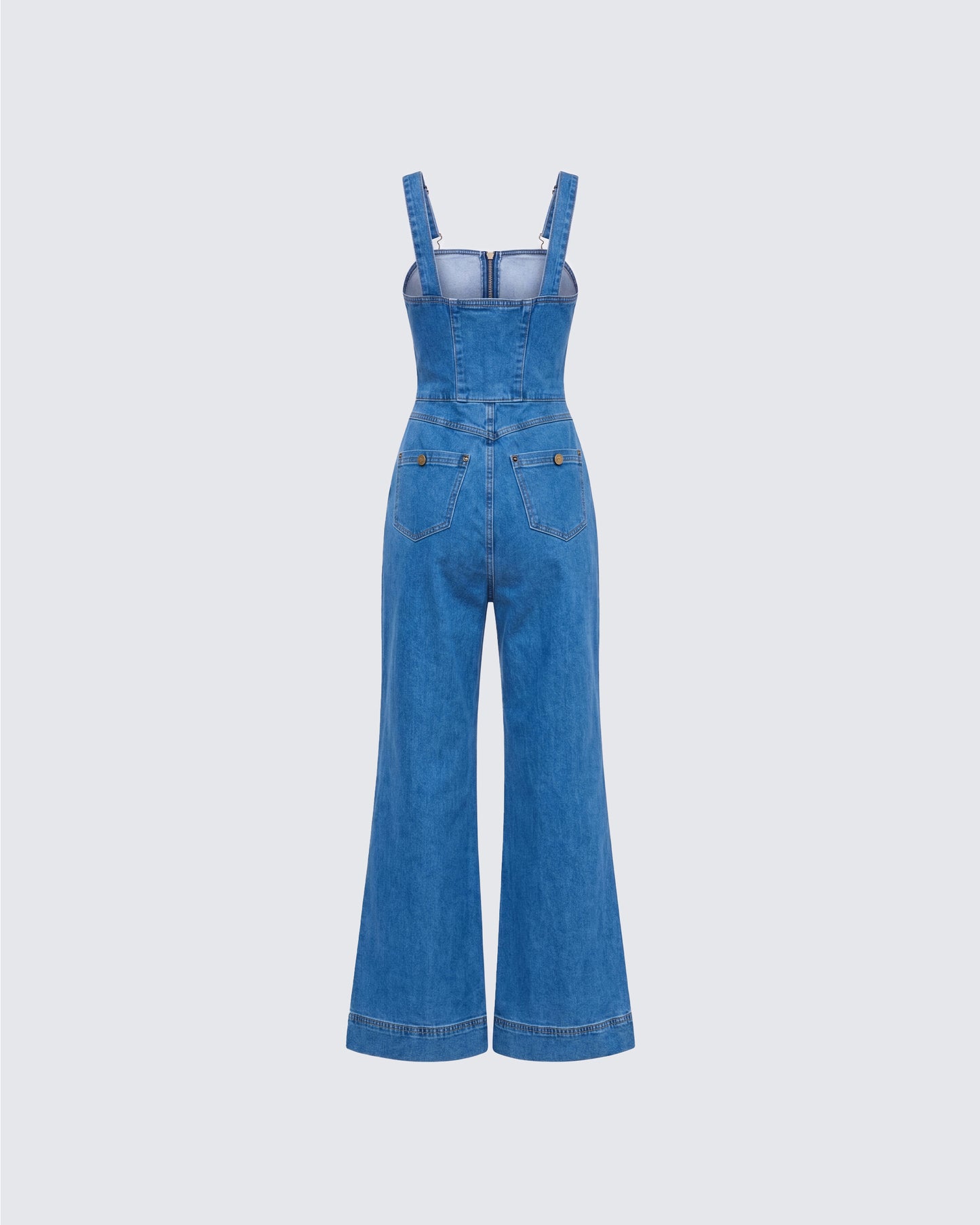 Fawn Blue Denim Overalls